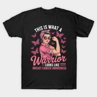 Breast cancer Warrior Unbreakable Breast Cancer Awareness T-Shirt