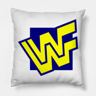 W.W.F. 90s block logo Pillow