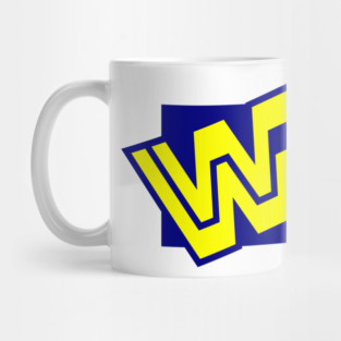 W.W.F. 90s block logo Mug