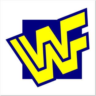 W.W.F. 90s block logo Posters and Art