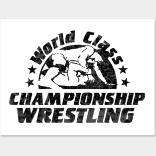 World Class Championship Wrestling distressed in Posters and Art