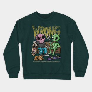 Alien goes wrong – Couch Lock Diplomacy Crewneck Sweatshirt