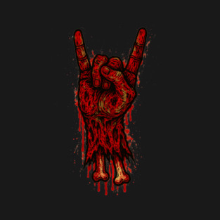 RAISE THE HORNS - BLOODY T-Shirt