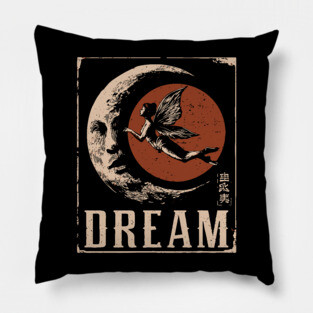 Dreaming Fairy Fantasy Art - Mystical Vintage Illustration Pillow