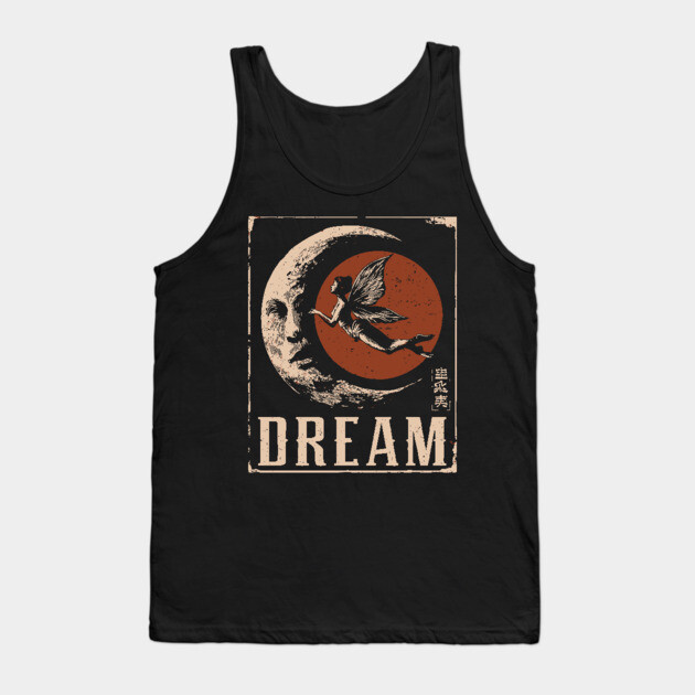 Dreaming Fairy Fantasy Art - Mystical Vintage Illustration Tank Top by TuncGK