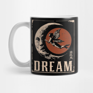 Dreaming Fairy Fantasy Art - Mystical Vintage Illustration Mug