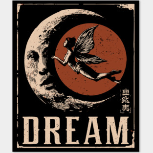 Dreaming Fairy Fantasy Art - Mystical Vintage Illustration Posters and Art