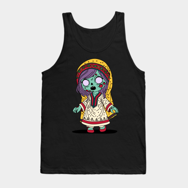 Cute Pakistani Zombie Tank Top by H. R. Sinclair