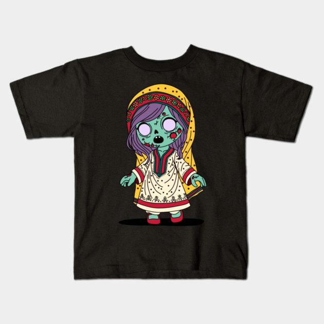 Cute Pakistani Zombie Kids T-Shirt by H. R. Sinclair