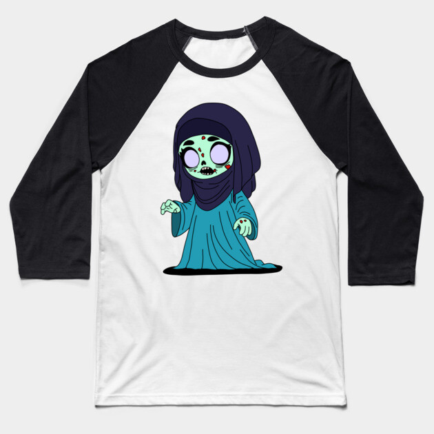 Cute Saudi Arabian Zombie Baseball T-Shirt by H. R. Sinclair