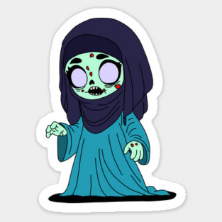Cute Saudi Arabian Zombie Sticker