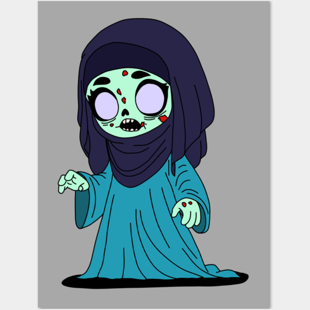Cute Saudi Arabian Zombie Wall Art by H. R. Sinclair