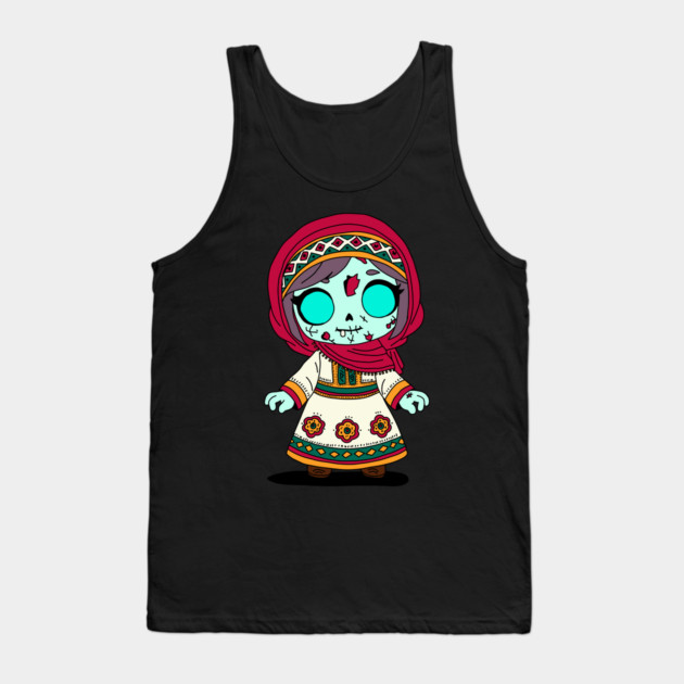Cute Tajikistani Zombie Tank Top by H. R. Sinclair