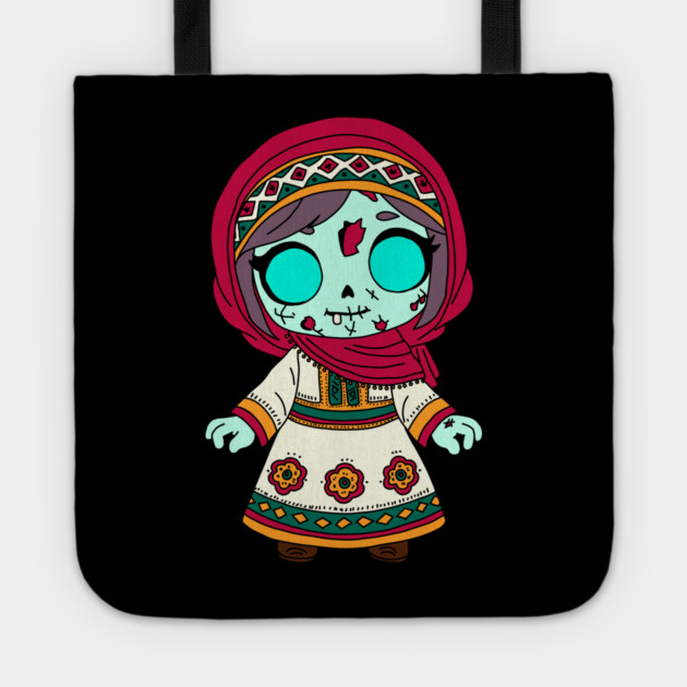 Cute Tajikistani Zombie Tote by H. R. Sinclair