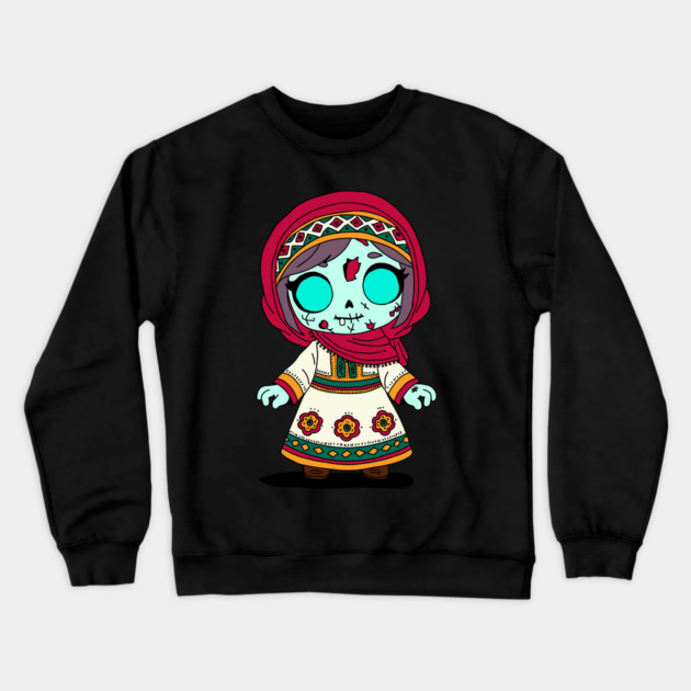 Cute Tajikistani Zombie Crewneck Sweatshirt by H. R. Sinclair
