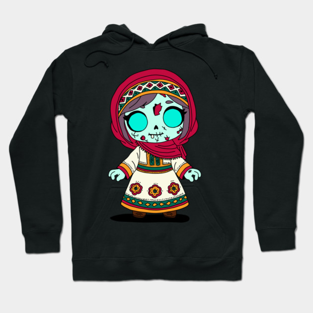 Cute Tajikistani Zombie Hoodie by H. R. Sinclair