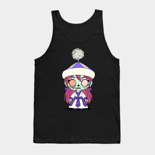Cute Kyrgyz Zombie Tank Top by H. R. Sinclair