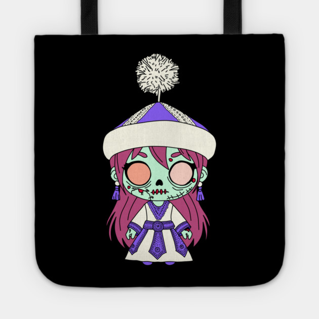 Cute Kyrgyz Zombie Tote by H. R. Sinclair