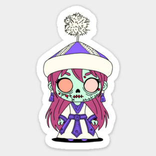 Cute Kyrgyz Zombie Sticker