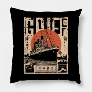 Titanic Grief Poster - Emotional Vintage Maritime Art Pillow