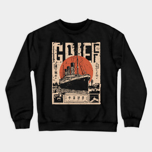 Titanic Grief Poster - Emotional Vintage Maritime Art Crewneck Sweatshirt