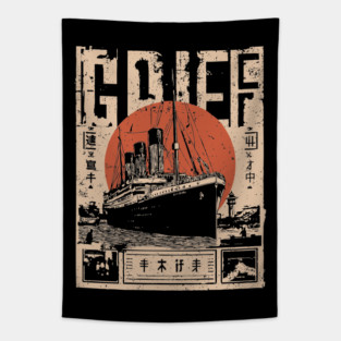 Titanic Grief Poster - Emotional Vintage Maritime Art Tapestry