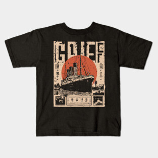 Titanic Grief Poster - Emotional Vintage Maritime Art Kids T-Shirt