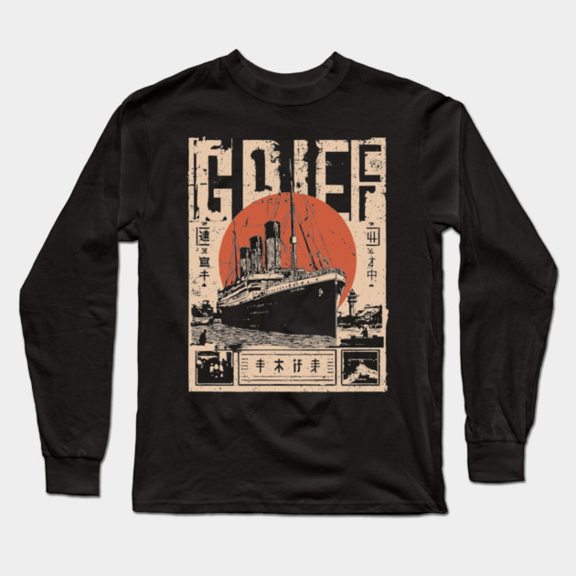Titanic Grief Poster - Emotional Vintage Maritime Art Long Sleeve T-Shirt by TuncGK