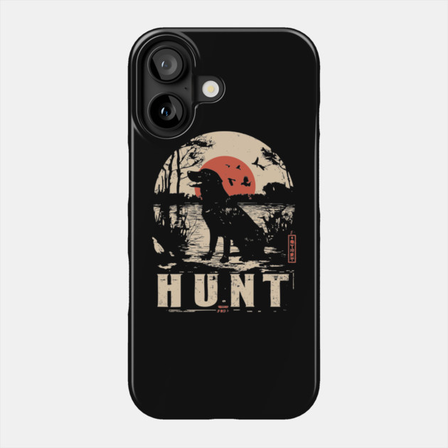 Life is Hunt Labrador Poster - Vintage Survival and Nature Art Phone Case by TuncGK