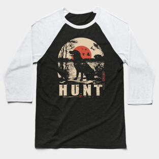 Life is Hunt Labrador Poster - Vintage Survival and Nature Art Baseball T-Shirt