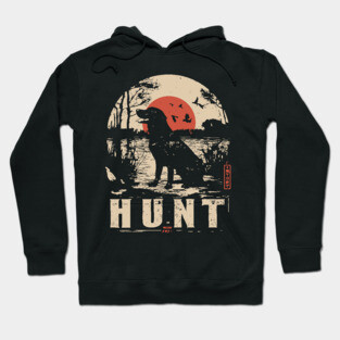 Life is Hunt Labrador Poster - Vintage Survival and Nature Art Hoodie