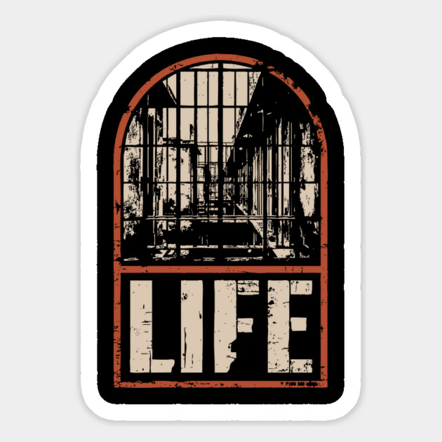Prison Life Sentence Poster - Dark Retro Justice Artwork Magnet by TuncGK