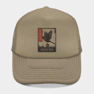 Memento Mori Crow Art - Vintage Mortality and Philosophy Poster Hat