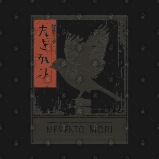 Memento Mori Crow Art - Vintage Mortality and Philosophy Poster by TuncGK