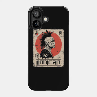 Mohican Warrior Vintage Poster - Native American Heritage Art Phone Case