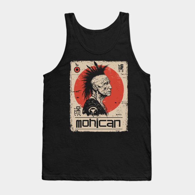 Mohican Warrior Vintage Poster - Native American Heritage Art Tank Top by TuncGK