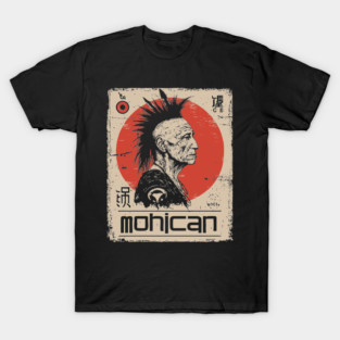Mohican Warrior Vintage Poster - Native American Heritage Art T-Shirt