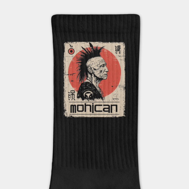 Mohican Warrior Vintage Poster - Native American Heritage Art by TuncGK