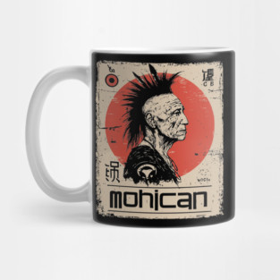Mohican Warrior Vintage Poster - Native American Heritage Art Mug