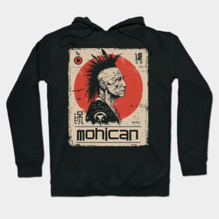 Mohican Warrior Vintage Poster - Native American Heritage Art Hoodie