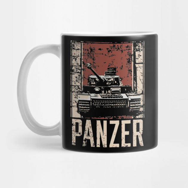 Panzer Tank Poster - Vintage Military Vehicle War Art by TuncGK
