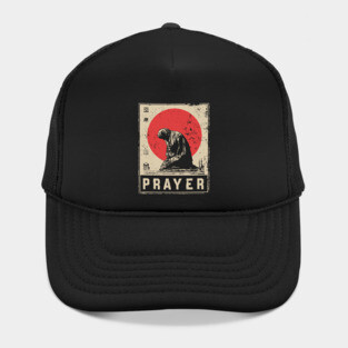 Prayer Meditation Poster - Vintage Spiritual Devotion Artwork Hat