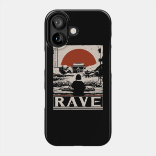 Rave DJ Poster - Vintage Electronic Music Festival Artwork Phone Case