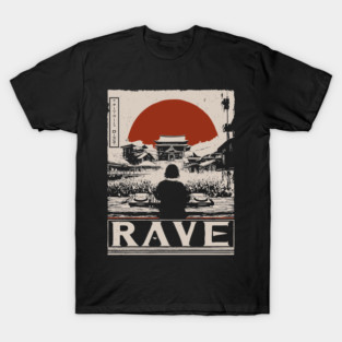 Rave DJ Poster - Vintage Electronic Music Festival Artwork T-Shirt