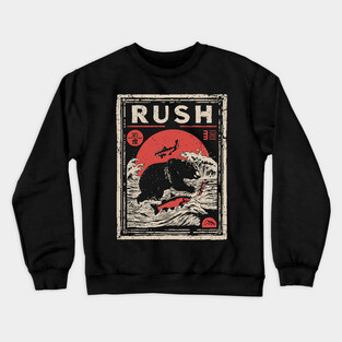 Salmon Rush Poster - Nature's Journey Vintage Wildlife Art Crewneck Sweatshirt