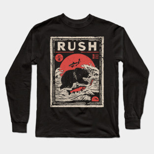 Salmon Rush Poster - Nature's Journey Vintage Wildlife Art Long Sleeve T-Shirt