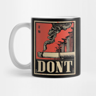 Don't Smoke Poster - Retro Health Poster Mug