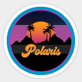 Polaris || Mountain Retro Sticker