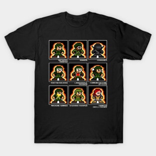 GI Joe Orignal 9 Cardback 8bit Pixel Art T-Shirt