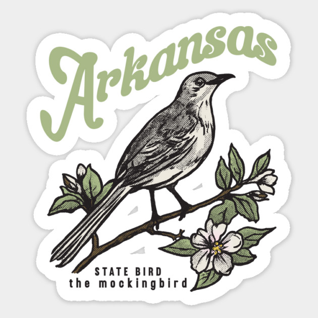 Arkansas State Bird Sticker by rt-shirts